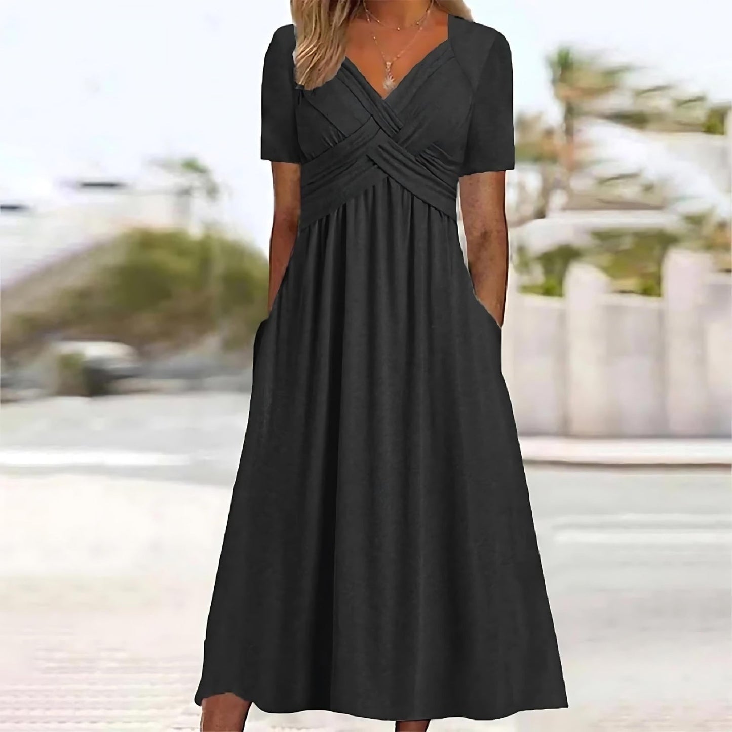 Jamaika - Elegante Midi-Kleider mit Bauchbedeckung