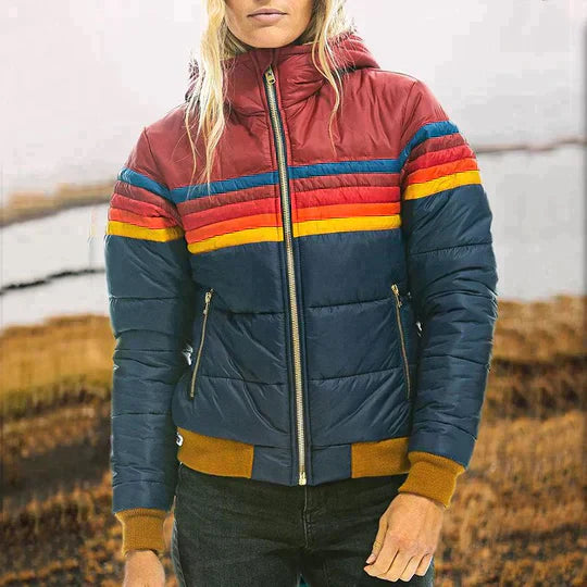 Klara - Retro Parka mit Kunstpelzkapuze