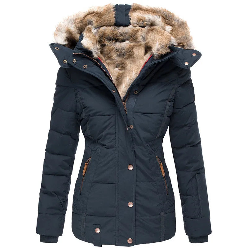 Senna - Warmer Winterjacke mit Pelzfutter